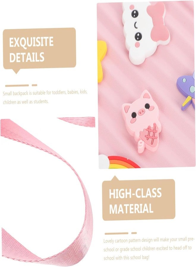 TimBuk2 Toddler Mini Cute Backpack DIY Cute Cartoon Animal Preschool Kids Waterproof Shoulders Bag Student Backpack Bookbag School Lunch Backpack for Boys Girls (PINK) - Image 2