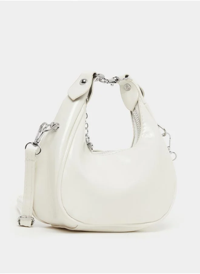 ستايلي Solid Zipper Closure Handbag with Strap