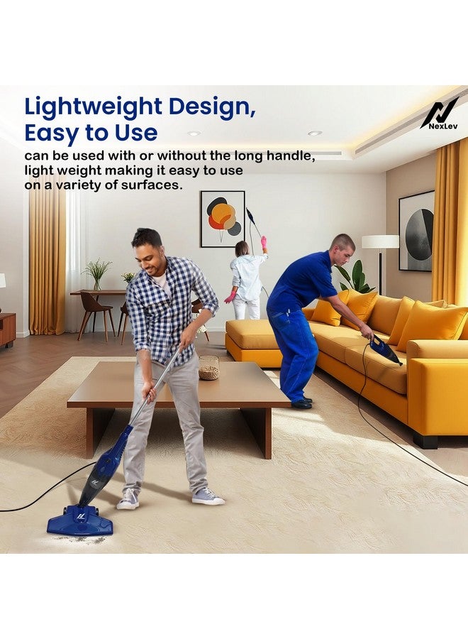 nexlev 2 in 1 Vacuum Cleaner|for Home & Office Daily Cleaning| 17.5 KPA Suction| Clean Corners Window Pane Sofa Chair & More|HEPA Filter| 4 Attachment | 5 Mtr Cord |105 cm Height | Copper Motor|VC-01 - Image 2