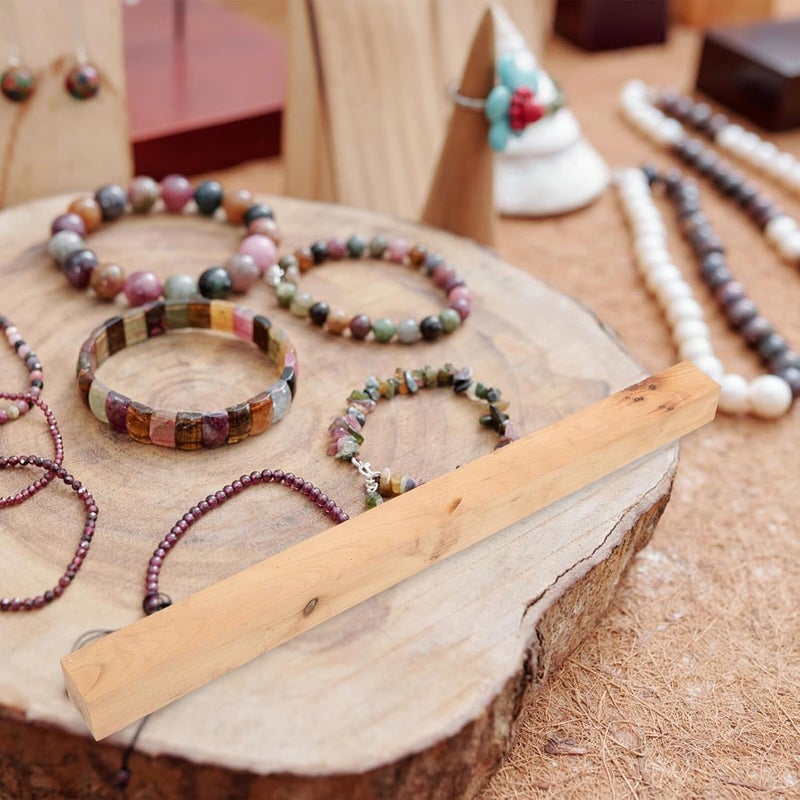 Wooden Craft Sticks Wood Strips for Bracelet Making DIY Buddhist Beads Natural Cypress Woodcraft Supplies for Arts and Crafts Projects - Image 5