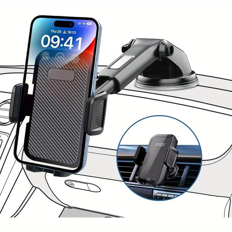 Universal Car Phone Mount Adjustable Navigation Stand XM - Image 1