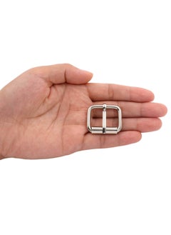 BIKICOCO BIKICOCO Roller Buckle 1 x 34 Heel Rolling Bar Buckles for Bags Leather Webbing Straps Silver Pack of 10  - Image 3