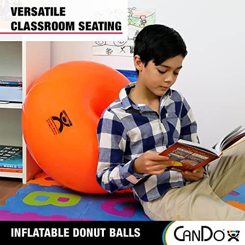 Cando كرة دونات كاندو للتمارين، التمارين الرياضية، تدريب القوة، كرة الاستقرار السويسرية لليوغا، البيلاتس وتدريب التوازن في الصالة الرياضية، المكتب أو الفصل الدراسي - Image 4