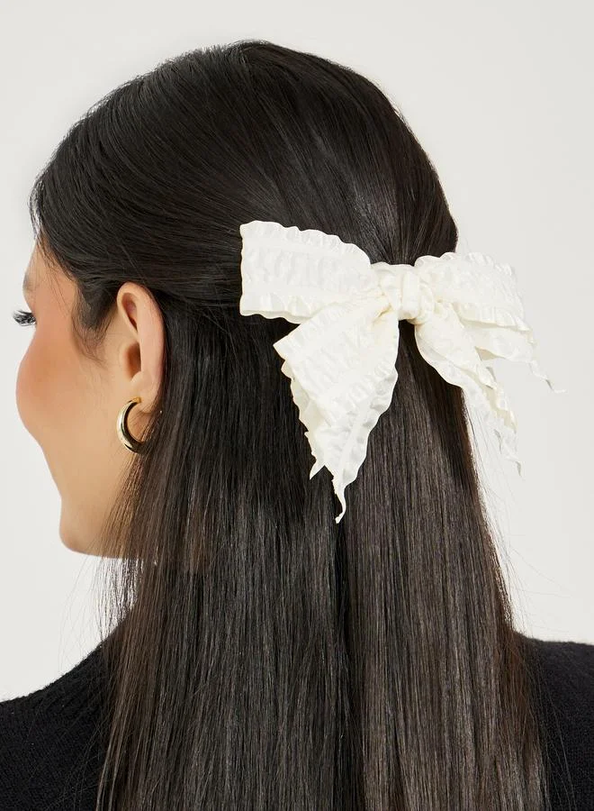 Styli Textured Ribbon Hair Clip