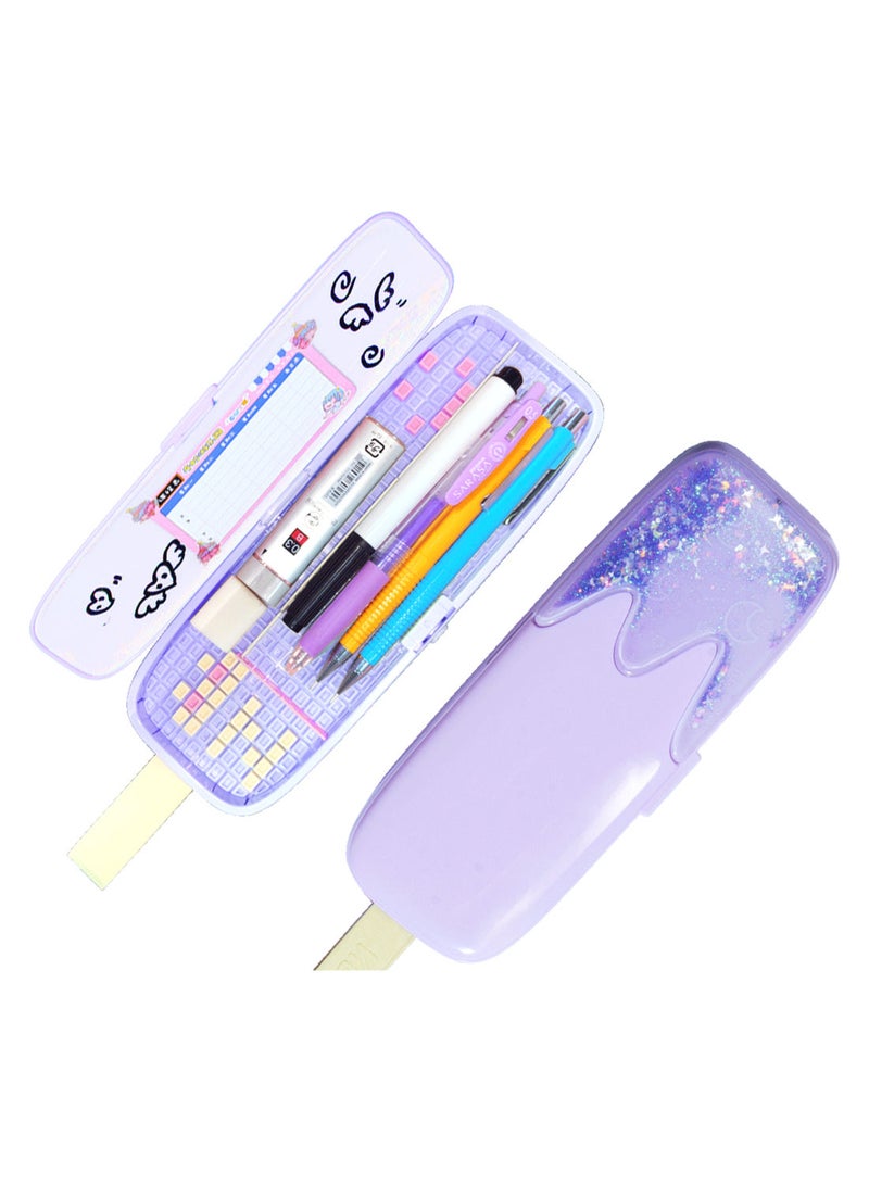 إسكدنيا حافظة منظمة لتخزين الأقلام بتصميم لطيف متعدد الوظائف من NBX، مناسب للمدرسة والأولاد والفتيات والطلاب، يمكن تركيبه بنفسك أرجواني - Image 5