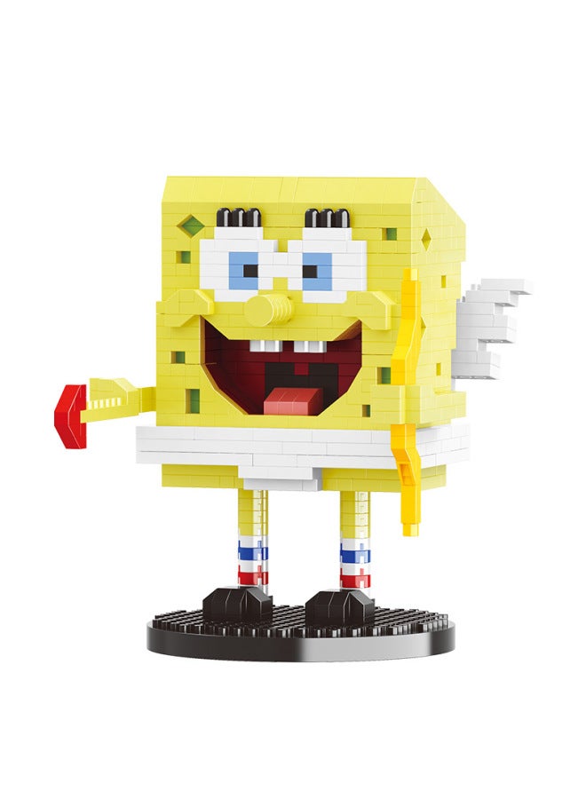 Spongebob Cartoon Doll Diy Micro Diamond Assembled Building Block Toys Female Birthday Gift Holiday - Image 5