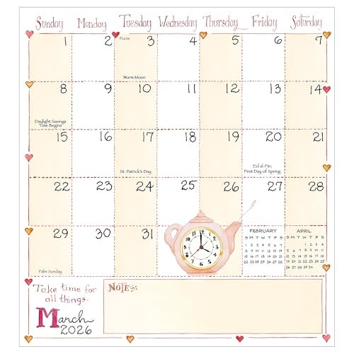 TF Publishing 2026-2027 Susan Branch Small Monthly Pocket Planner with 2 Page Large Calendar Grid and Lined Notes Section - 2 Year Pocket Calendar 2026-2027 Perfect for Purse - 3.5in x 6.5in - Image 4