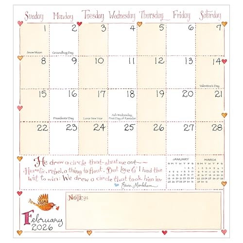 TF Publishing 2026-2027 Susan Branch Small Monthly Pocket Planner with 2 Page Large Calendar Grid and Lined Notes Section - 2 Year Pocket Calendar 2026-2027 Perfect for Purse - 3.5in x 6.5in - Image 3