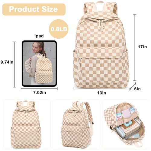 Bluboon Backpack for School Girls Backpack Cute Corduroy Bookbag Kids Backpack Laptop Backpack Gifts for Women - Image 2