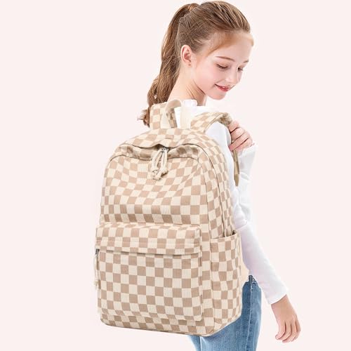 Bluboon Backpack for School Girls Backpack Cute Corduroy Bookbag Kids Backpack Laptop Backpack Gifts for Women - Image 4