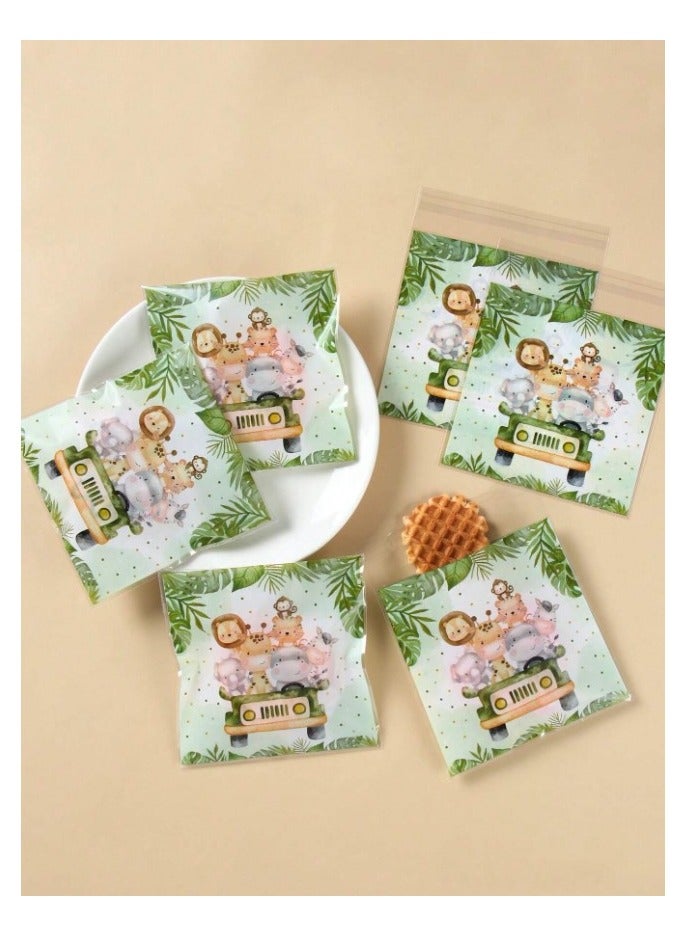 Plastic bags with adhesive tape for gifts and candy distributions for birthday parties and baby showers, 25 pieces, self-sealing - Image 3