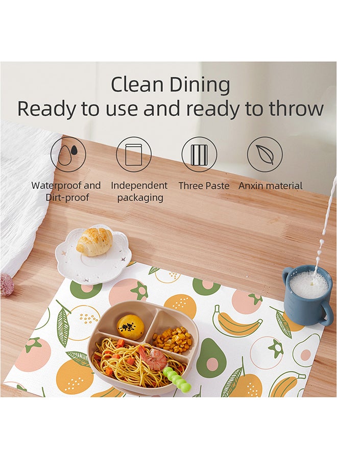 Sunveno Pack of 40 Baby Feeding Disposable Travel Multipurpose Placemats - Image 5