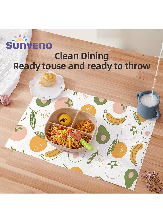 Sunveno Pack of 40 Baby Feeding Disposable Travel Multipurpose Placemats - Image 4