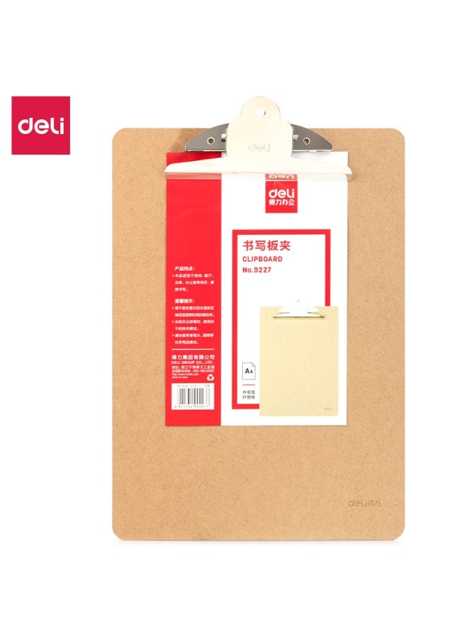 Deli دلي 9227 لوحة كتابة A4 بنية - مثالية للمكتب والمدرسة والتنظيم - Image 2