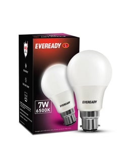 Eveready 7W LED Light Bulb | No Mercury Content & No UV Radiation | With 700 Lumens Light Output| 100 Lumens Per Watt | Cool Day Light (6500K) b22d