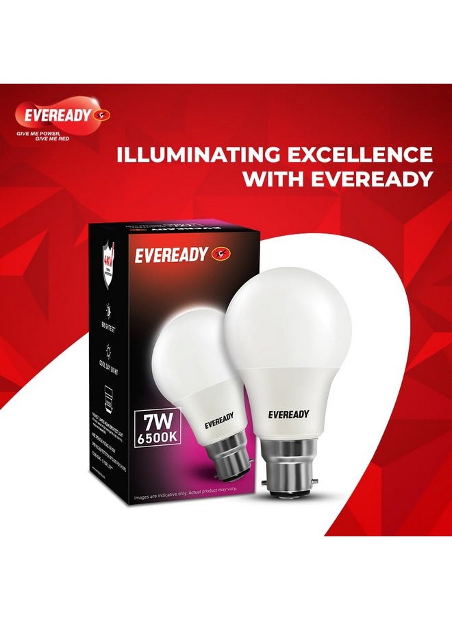 Eveready - Eveready 7W LED Light Bulb | No Mercury Content & No UV Radiation | With 700 Lumens Light Output| 100 Lumens Per Watt | Cool Day Light (6500K) b22d - Image 1