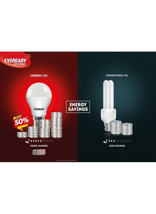Eveready - Eveready 7W LED Light Bulb | No Mercury Content & No UV Radiation | With 700 Lumens Light Output| 100 Lumens Per Watt | Cool Day Light (6500K) b22d - Image 1
