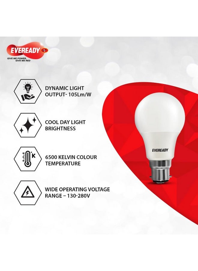 Eveready - Eveready 7W LED Light Bulb | No Mercury Content & No UV Radiation | With 700 Lumens Light Output| 100 Lumens Per Watt | Cool Day Light (6500K) b22d - Image 1