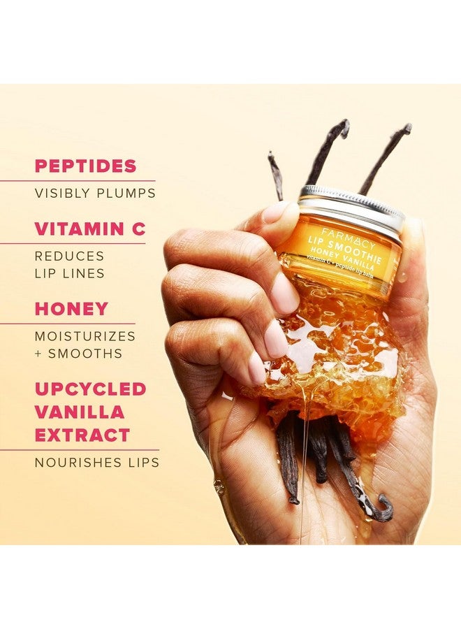 FARMACY Farmacy Peptide Lip Balm - Lip Smoothie Hydrating Lip Balm with Vitamin C to Visibly Plump + Smooth Lip Lines - Nourishing Lip Treatment with a High-Gloss Finish - Honey Vanilla (10g) - Image 4