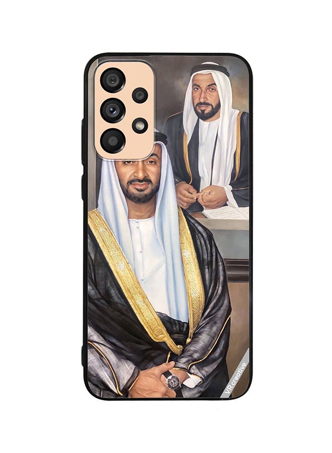 VR CREATIVE Protective Case Cover For Samsung Galaxy A53 5G Sheikh Mohamed Bin Zayed Al Nahyan And Sheikh Zayed Bin Sultan Al Nahyan Design Multicolour - Image 1