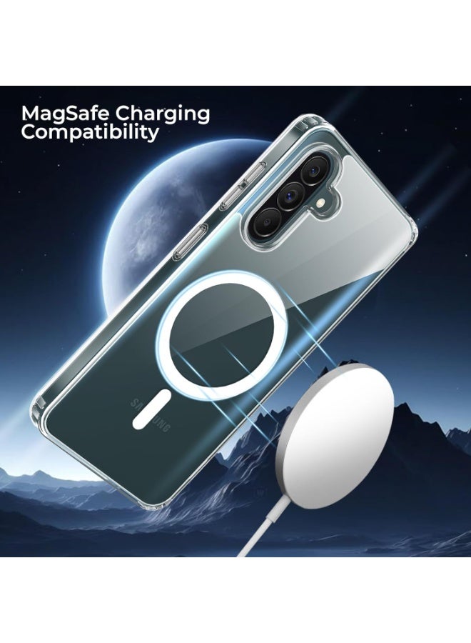 Case for Samsung Galaxy A37 Magnetic Hybrid Clear Case Compatible with Samsung Galaxy A37, Compatible with Mag Safe, PC with TPU Hybrid Technology for Galaxy A37 - Image 4