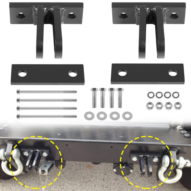Replace for Blue Ox BX88230 Universal BoltOn Base Plate Tow Bar Adapter Bracket Kit for Blue Ox Tow Bars Flat Towing General Purpose Adapter Kit Fits Most Vehicles Heavy Duty 5000 lbs Rated