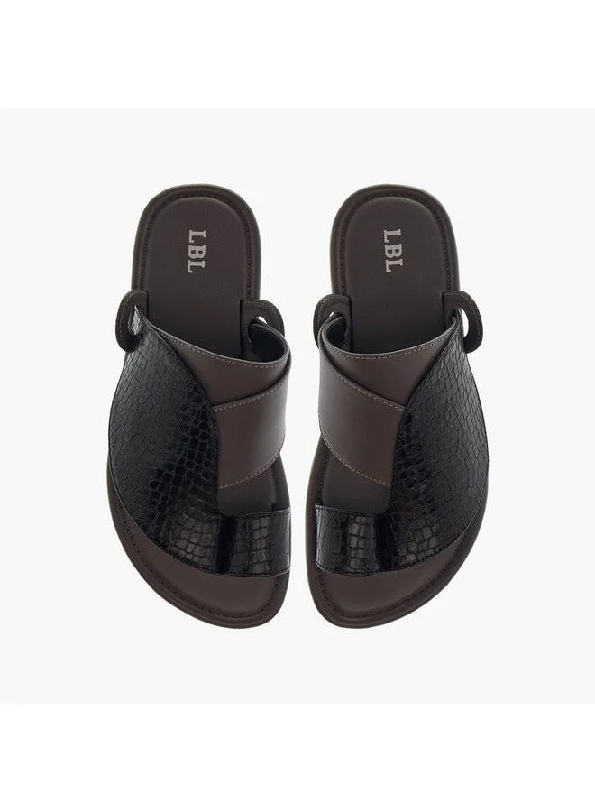 ال بي ال من شو اكسبرس صنادل عربية ولادي بنعل مضلع بتفاصيل حلقة عند الأصابع