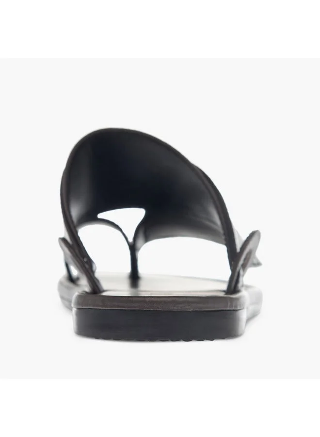 LBL by Shoexpress Boys Textured Slip-On Arabic Sandals with Toe Loop Detail Ramadan Collection