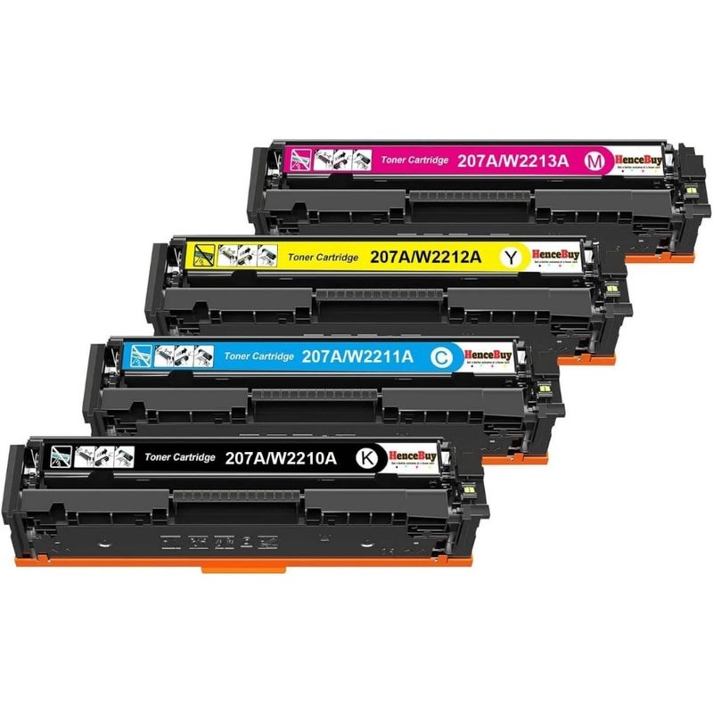 Vistar 207A Full Combo Set This Compatible toner cartridge is suitable for Printer HP Color LaserJet Pro M255dw MFP M282dn M283fdw W2210A W2211A W2212A W2213A - Image 2