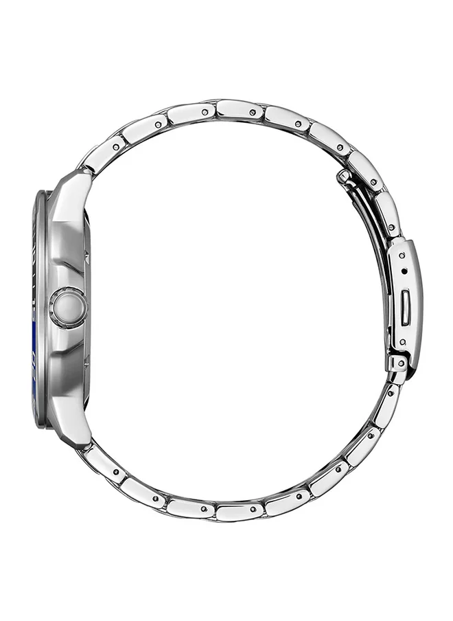 سيتيزن Men's Analog Tonneau Shape Stainless Steel Wrist Watch AW1525-81L 47 Mm