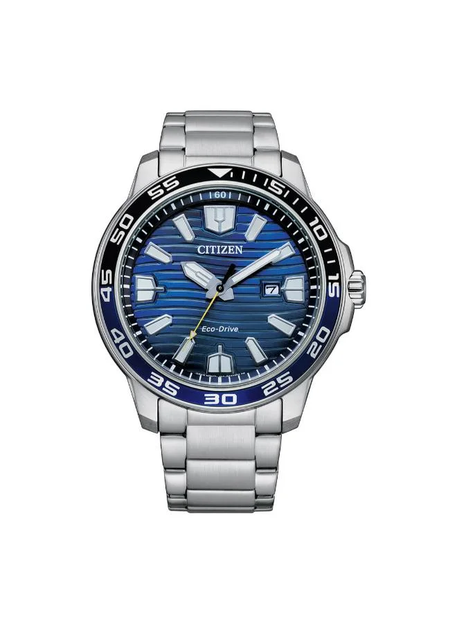 سيتيزن Men's Stainless Steel Eco-Drive Men Watch AW1525-81L - 47 mm