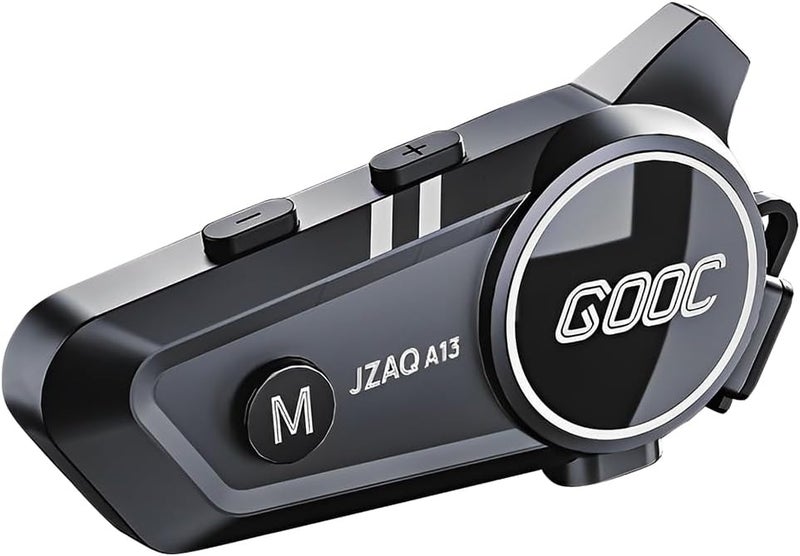 JZAQ A13 Motorcycle Helmet Bluetooth Headset Intercom for 2 Riders with Noise Cancellation - Image 1