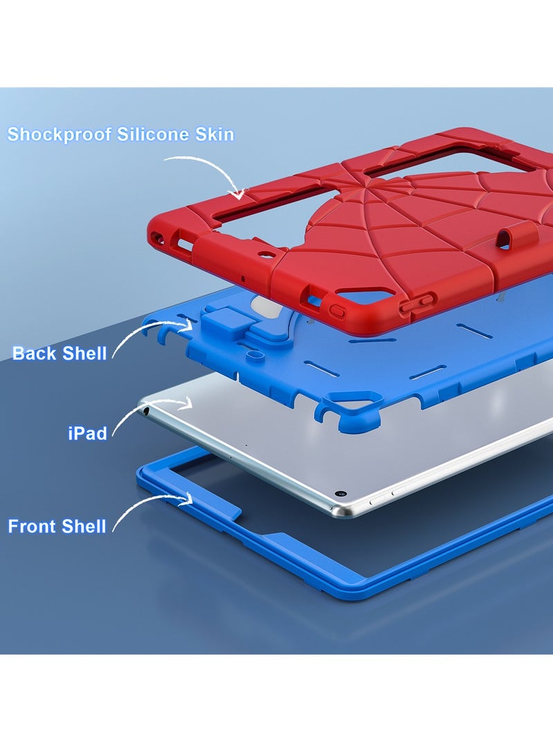 Ipad 9th/8th/7th Generation 10.2-Inch Case for Kids Shockproof Protective Cover with Pencil Holder Shoulder Strap Kickstand for Kids Children - Image 3