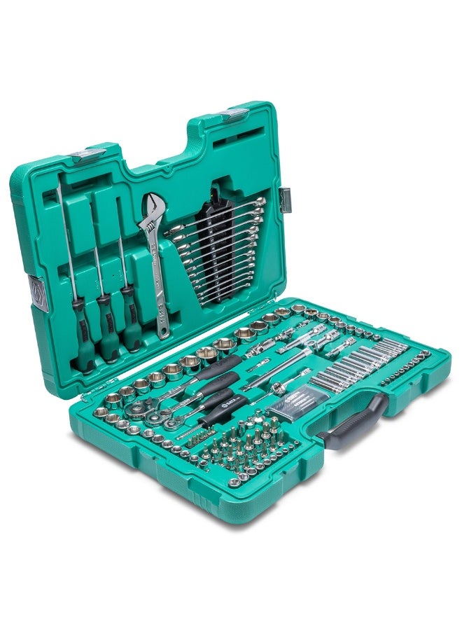 Sata SATA ST09014A 128-Piece 1/4", 3/8" and 1/2" Drive 6 Point Metric Socket Wrench Set  - Image 1