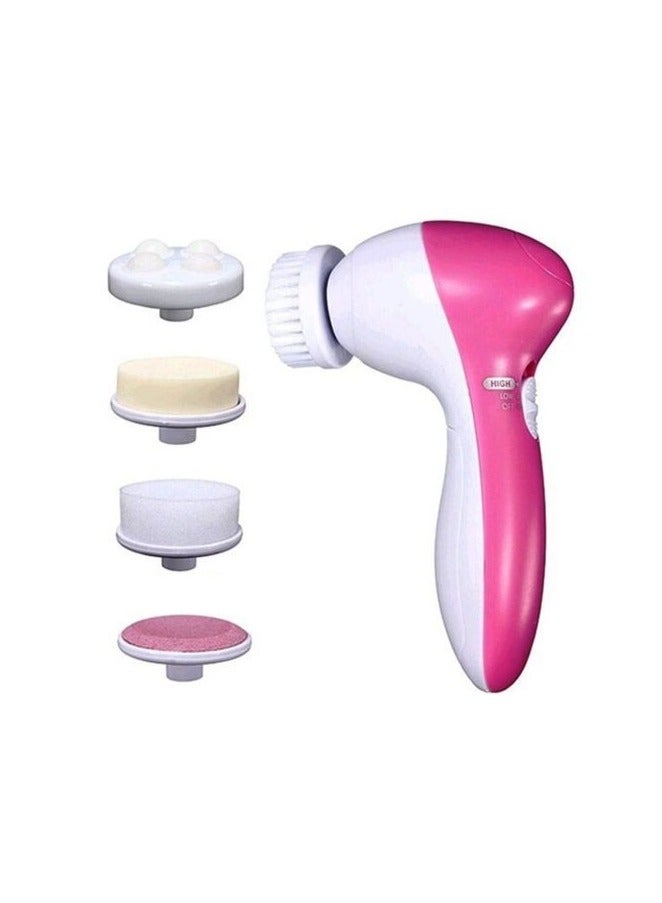 5 in 1 Machine Care Cleanser Massager Kit For Smoothing Body Beauty Skin Cleaner Facial Massager Face Facial Exfoliator Electric Massage Machine for Women  - Image 1
