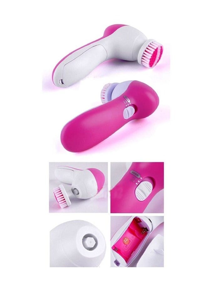 5 in 1 Machine Care Cleanser Massager Kit For Smoothing Body Beauty Skin Cleaner Facial Massager Face Facial Exfoliator Electric Massage Machine for Women  - Image 2