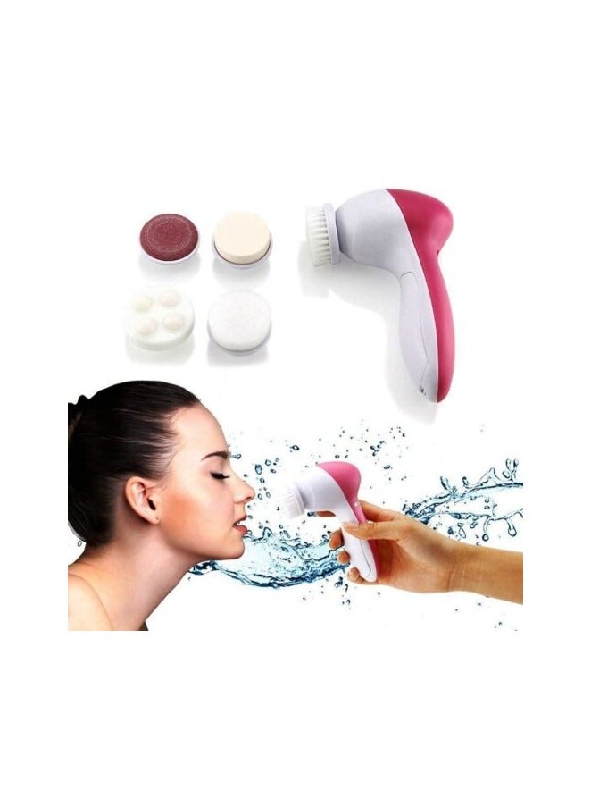 5 in 1 Machine Care Cleanser Massager Kit For Smoothing Body Beauty Skin Cleaner Facial Massager Face Facial Exfoliator Electric Massage Machine for Women  - Image 3