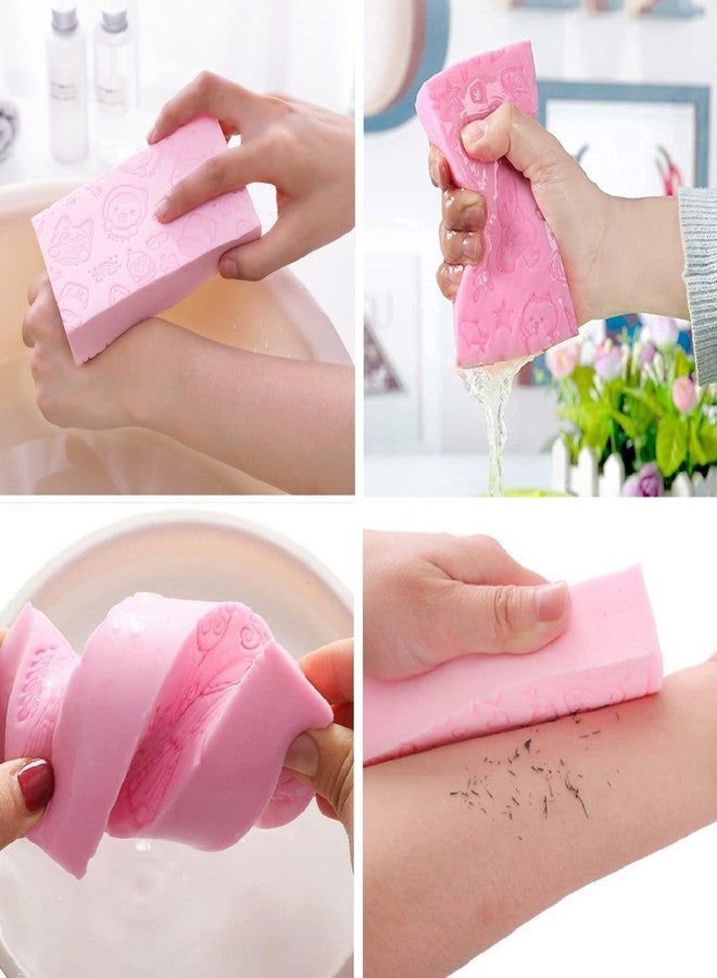 Bluwings Body scrubber ultra soft bath sponge dead skin remover face scrubber Pack of 3 multi - Image 3