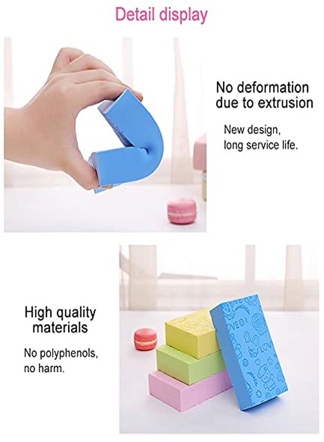 Bluwings Body scrubber ultra soft bath sponge dead skin remover face scrubber Pack of 3 multi - Image 5