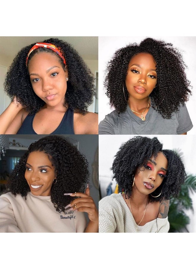 Luwigs - Afro Kinky Curly 4B 4C Hair Extensions One Bundle Hair Weave Human Hair Bundles Afro Kinkys Curly Hair Bundles Natural Color (12 Inches Afro Kinky Curly 4B 4C) - Image 1