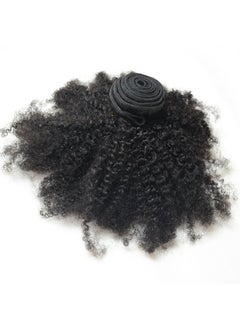 Afro Kinky Curly 4B 4C Hair Extensions One Bundle Hair Weave Human Hair Bundles Afro Kinkys Curly Hair Bundles Natural Color (12 Inches Afro Kinky Curly 4B 4C)