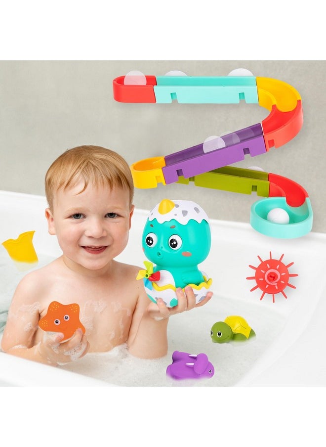 ArtCreativity - Interactive Bathtub Slide Set - Bath Slide Set With Bathtub Slide, Waterfall, Marble Run, Spinning Pinwheels, And Unique Squirt Toys (Turtle, Walrus, And Starfish) - Stong Suction Cups - Image 1