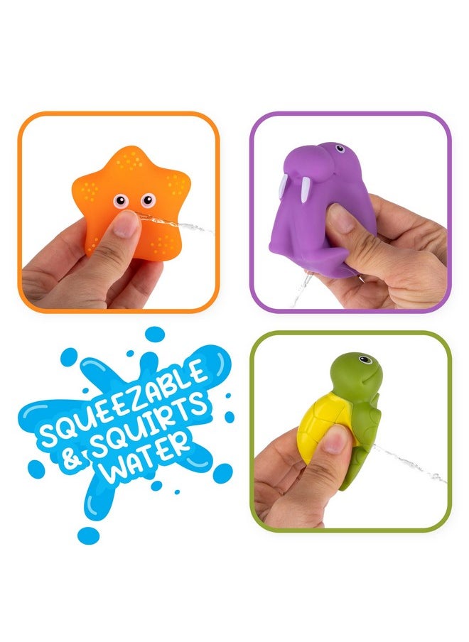 ArtCreativity - Interactive Bathtub Slide Set - Bath Slide Set With Bathtub Slide, Waterfall, Marble Run, Spinning Pinwheels, And Unique Squirt Toys (Turtle, Walrus, And Starfish) - Stong Suction Cups - Image 1