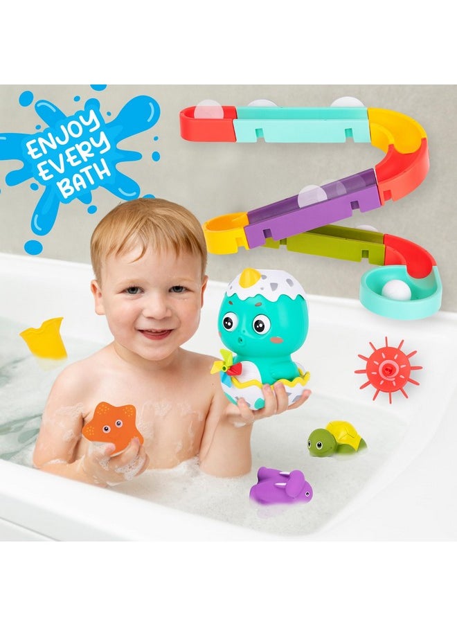 ArtCreativity - Interactive Bathtub Slide Set - Bath Slide Set With Bathtub Slide, Waterfall, Marble Run, Spinning Pinwheels, And Unique Squirt Toys (Turtle, Walrus, And Starfish) - Stong Suction Cups - Image 1