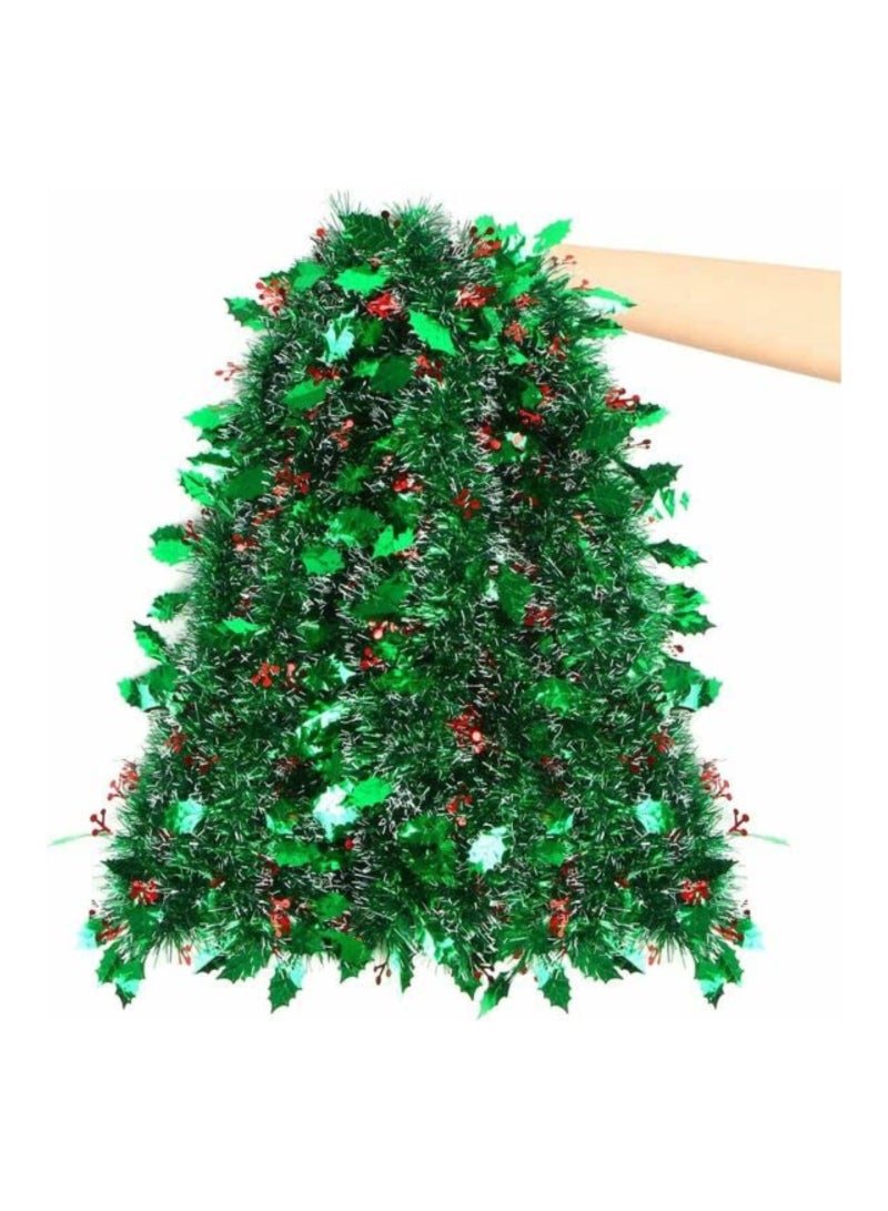 SAHAYA Metallic Leaves Cherry Garland For Decorations Combo Of 3 Pcs  - Image 1
