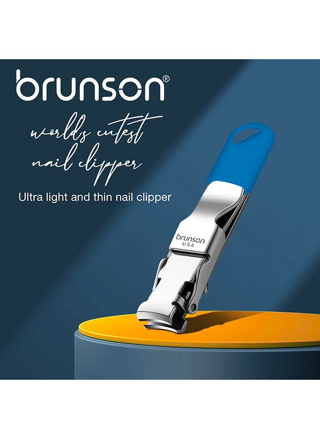 brunson - Nail Clipper Stainless Steel Professional Grade Nail Cutter with a Gripped Handle Ideal Manicures with long lasting sharpness for Easy Toenail Trimming BCNCF1 - Image 1