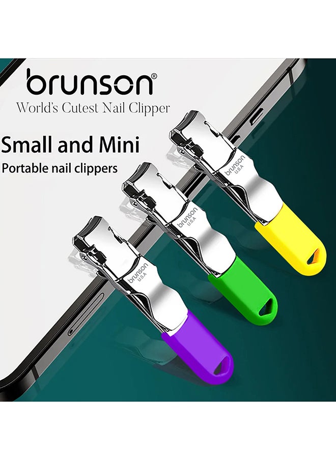 brunson - Nail Clipper Stainless Steel Professional Grade Nail Cutter with a Gripped Handle Ideal Manicures with long lasting sharpness for Easy Toenail Trimming BCNCF1 - Image 1
