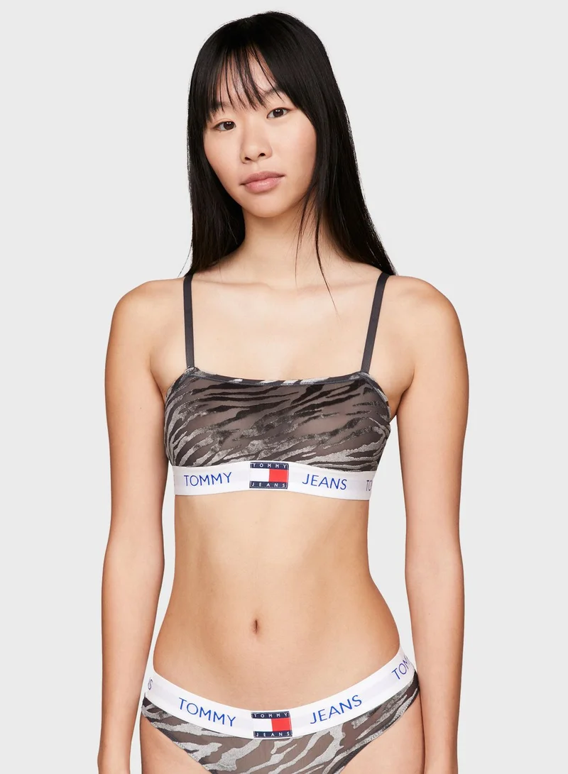 TOMMY JEANS Strappy Logo Band Bandeau Bralette