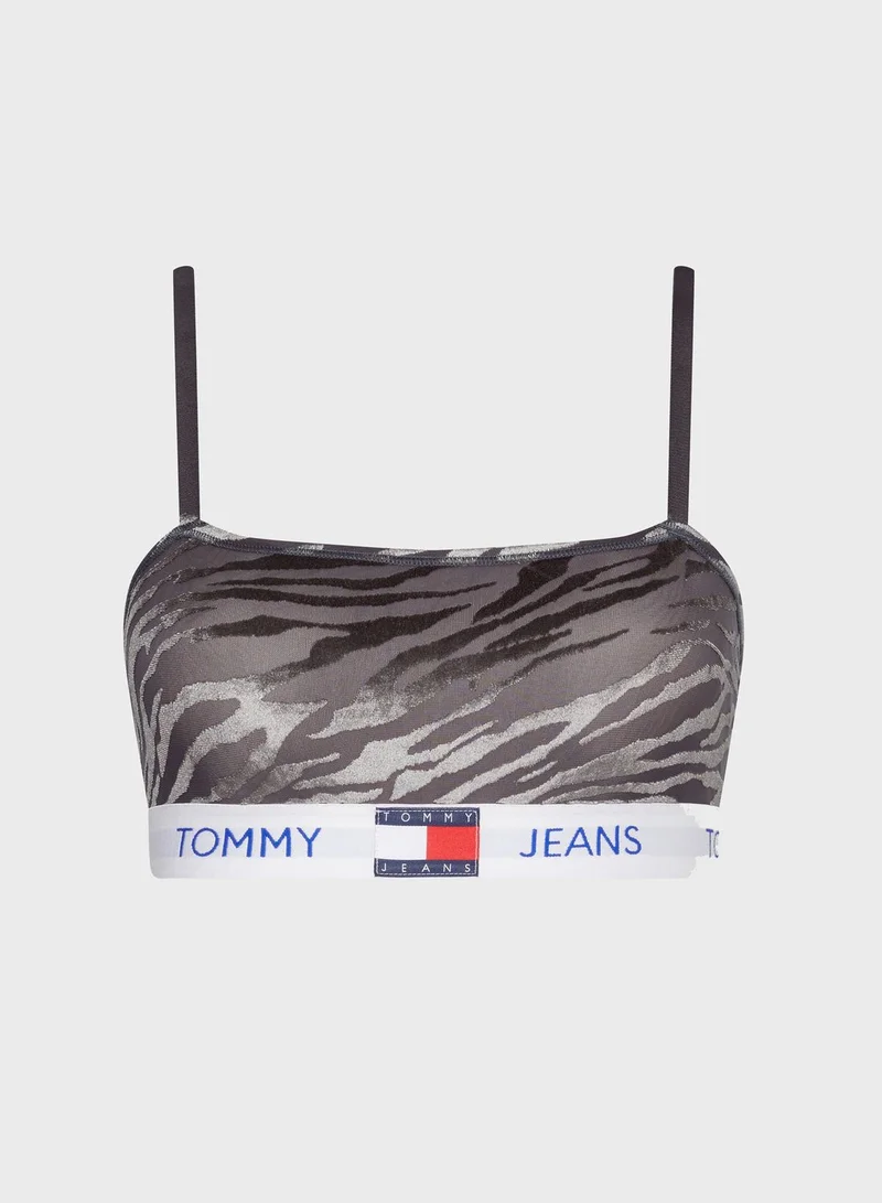TOMMY JEANS Strappy Logo Band Bandeau Bralette