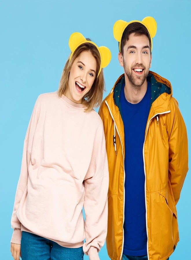 إيبيلا طوق رأس إيبيلا ذو آذان الدب الأصفر، طوق شعر لطيف على شكل دب، إكسسوارات شعر للكبار، زي تنكري للهالوين، هدية لحفلة الكريسماس - Image 5